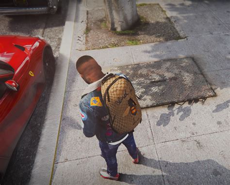 gucci backpack mod|backpack gta 5 mods.